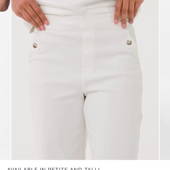 SPANX® Stretch Twill  cropped pull on pants - Picture 2 of 9